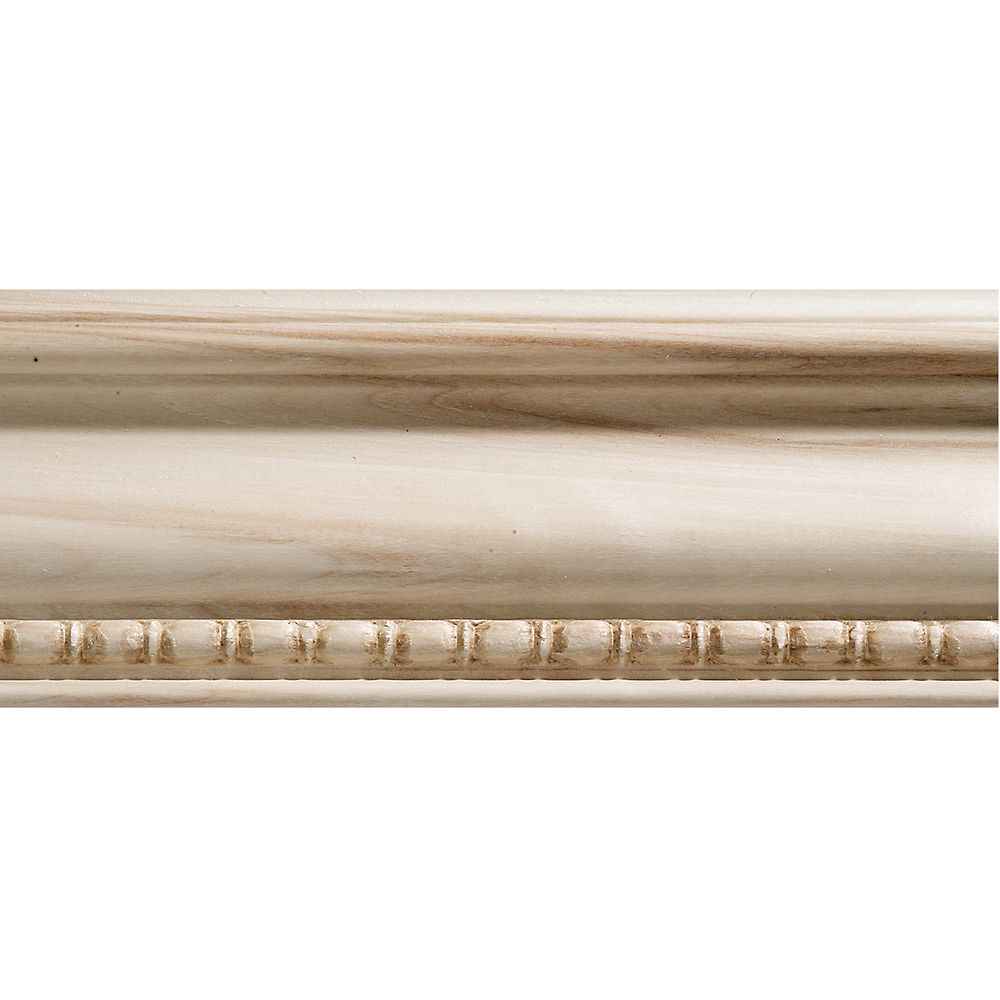 Ornamental Mouldings 23/32inch x 3inch x 7 ft. White Hardwood