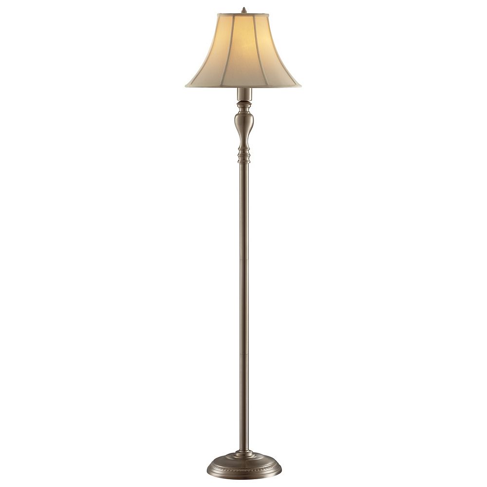 Hampton Bay Touch Floor Lamp in Satin Nickel | The Home Depot Canada