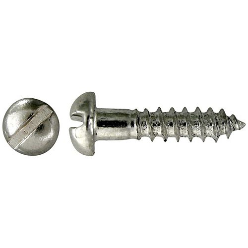 Paulin #8 x 3/4-inch Aluminum Round Head Slot Screws