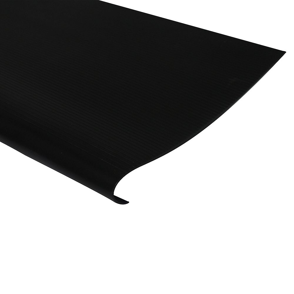 Shur Trim Vinyl Stair Treads With Nosing Black 18 Inch The Home Depot Canada