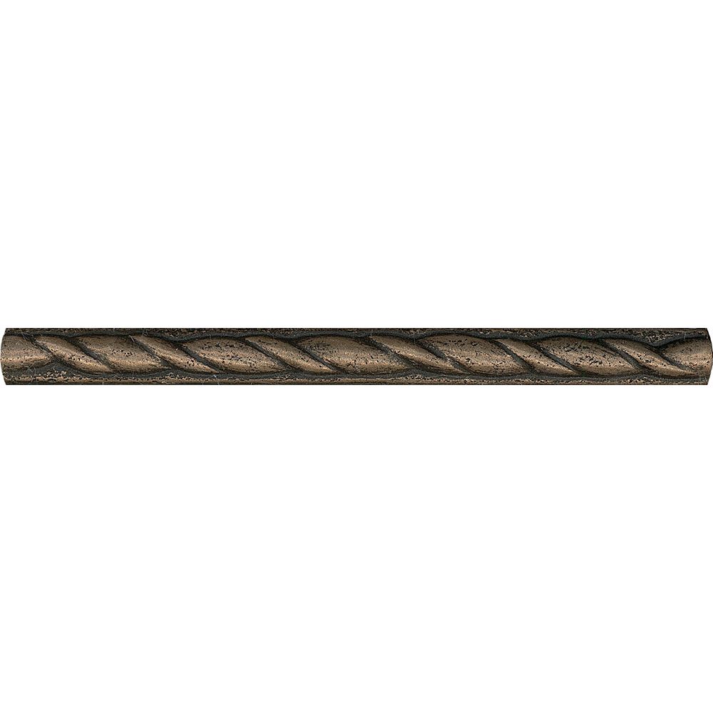 Enigma 1/2-inch x 6-inch Metal Liner Tile in Bronze | The Home Depot Canada