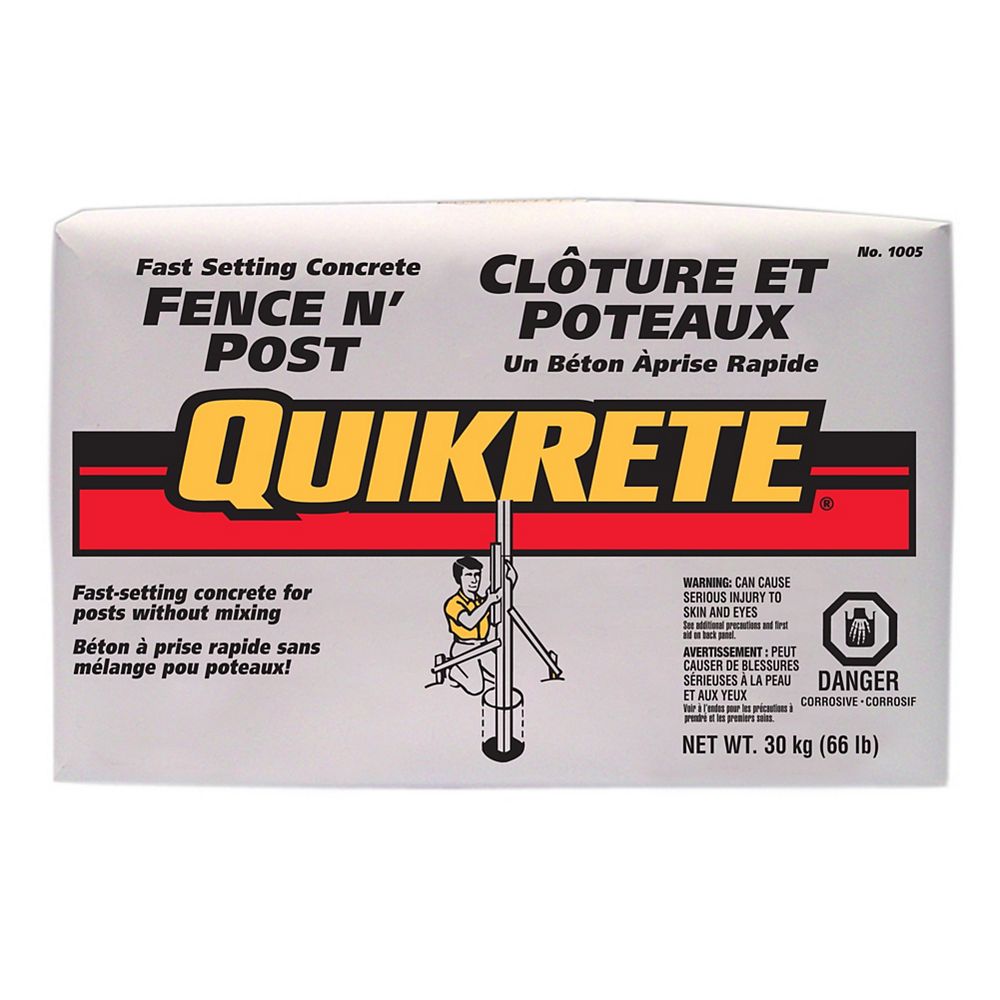 Quikrete Fence N Post Concrete Mix 30kg The Home Depot Canada