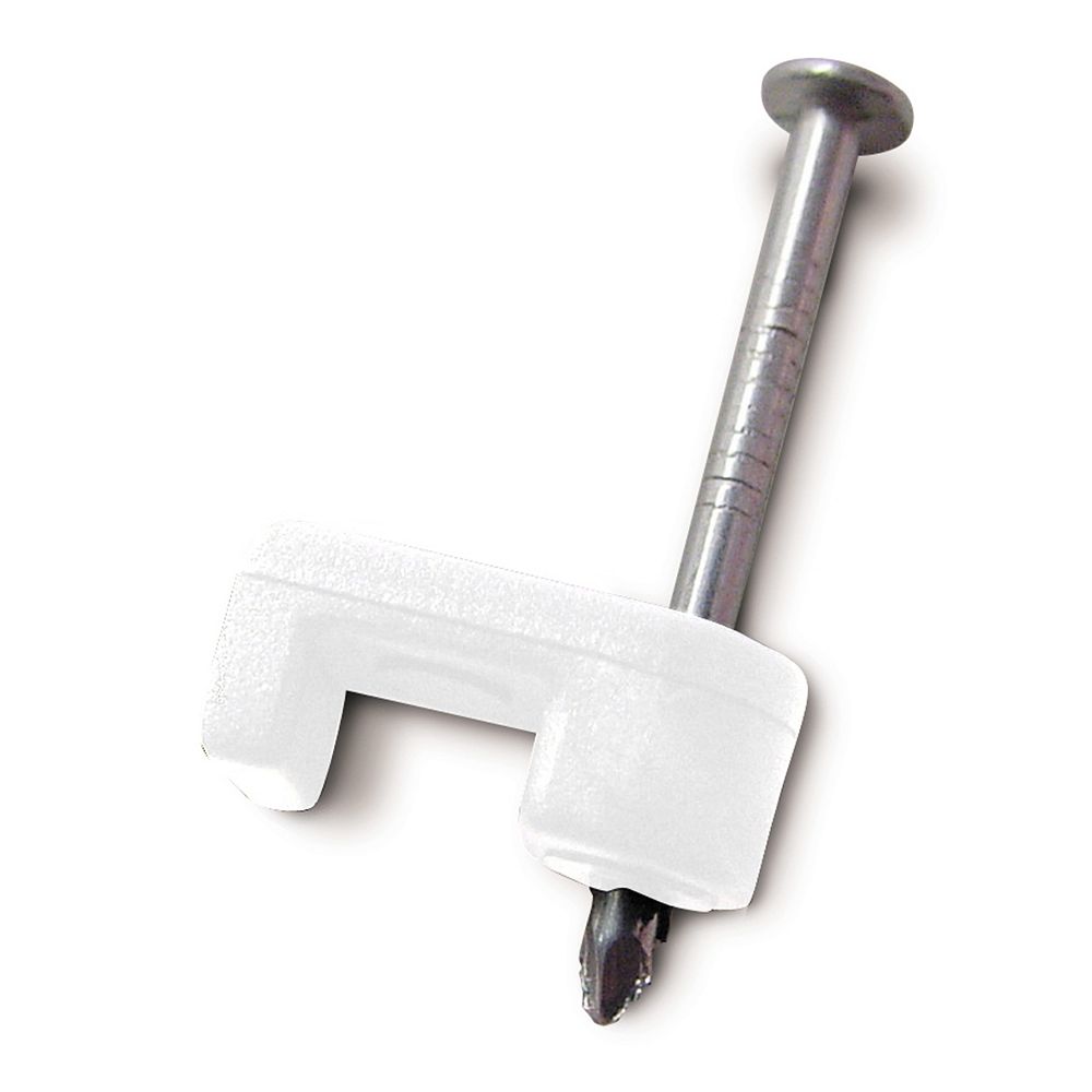 Gardner Bender Low Volt Staple 3/16 In White; 100/Clam The Home Depot