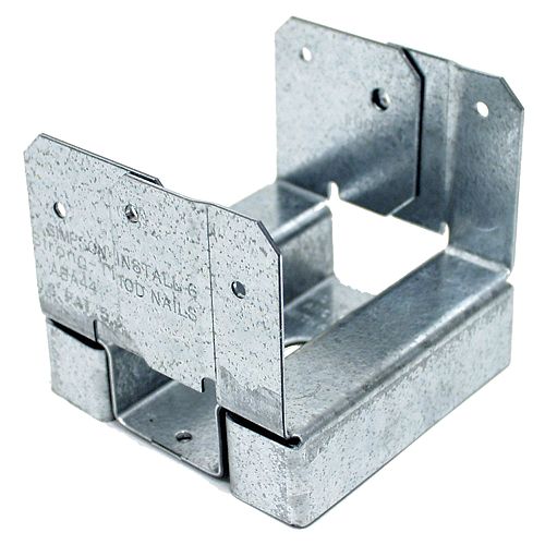 ABA ZMAX Galvanized Adjustable Standoff Post Base for 4x4