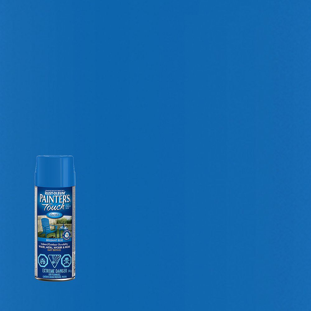 Rust-Oleum Painter's Touch Multi-Purpose Paint in Gloss Brilliant Blue ...