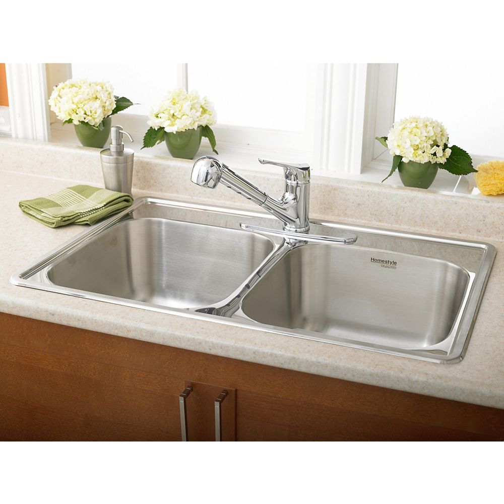 Blanco Homestyle 2.0 Topmount Stainless Steel Sink The Home Depot Canada