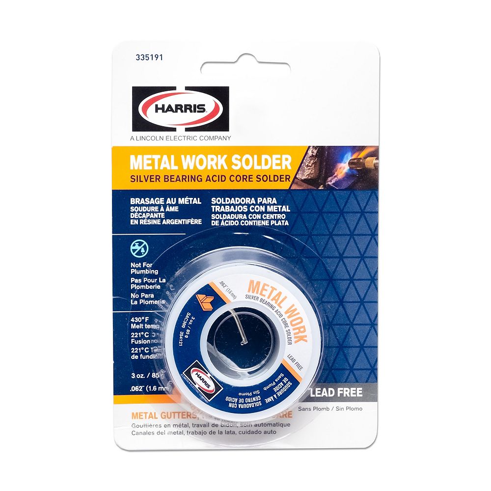 Harris 335191 3 Oz Metal Work Solder The Home Depot Canada