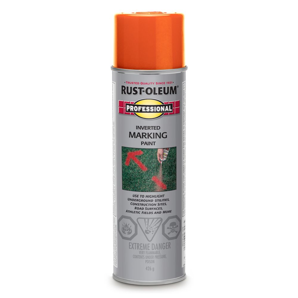 Rust Oleum Professional Inverted Marking Paint In Red Orange 426 G P 1000154530 