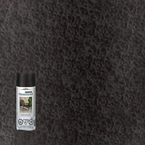 TREMCLAD Oil-Based Rust Paint In Gloss Black, 340 G Aerosol Spray Paint