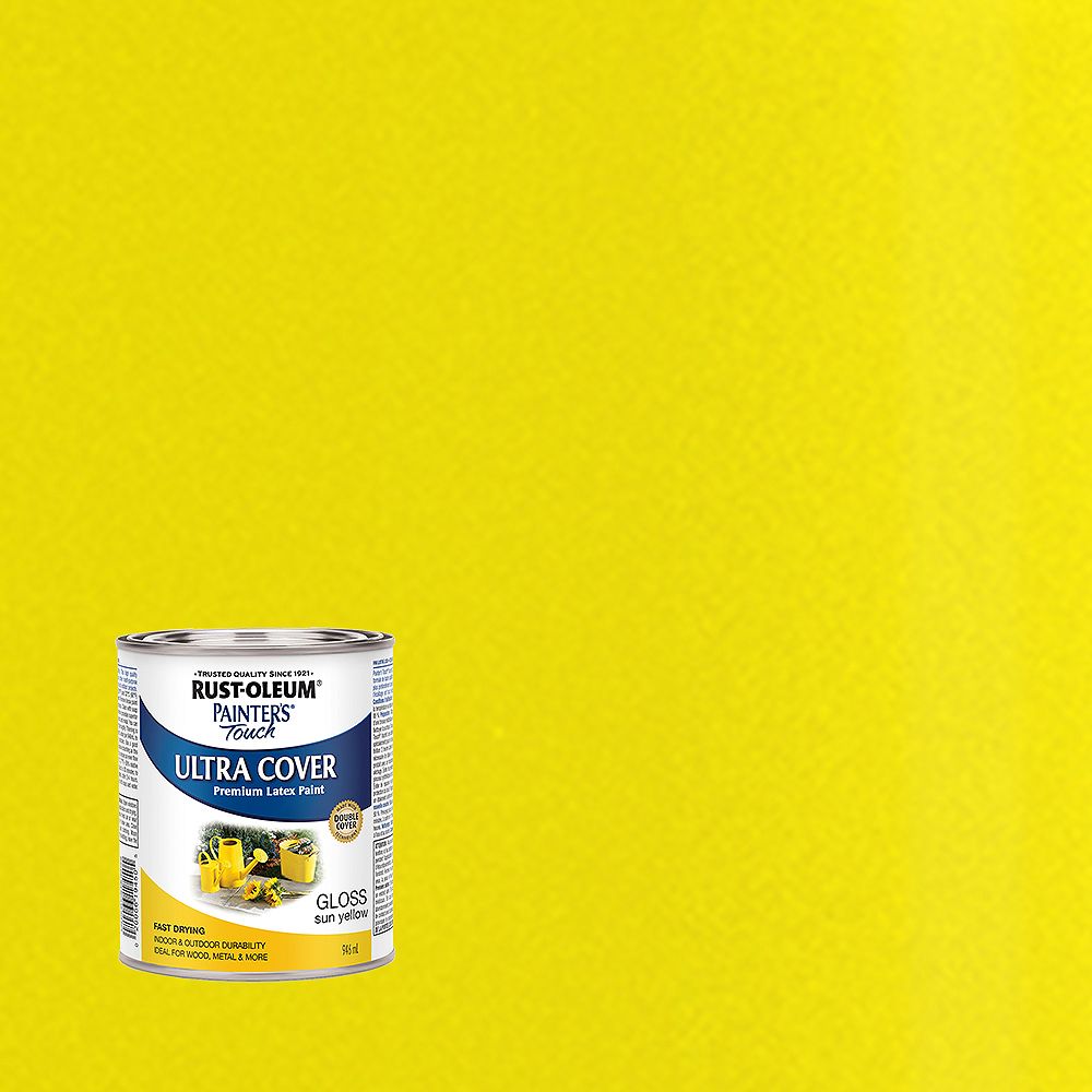 RustOleum Painter's Touch MultiPurpose Paint in Gloss Sun Yellow, 946