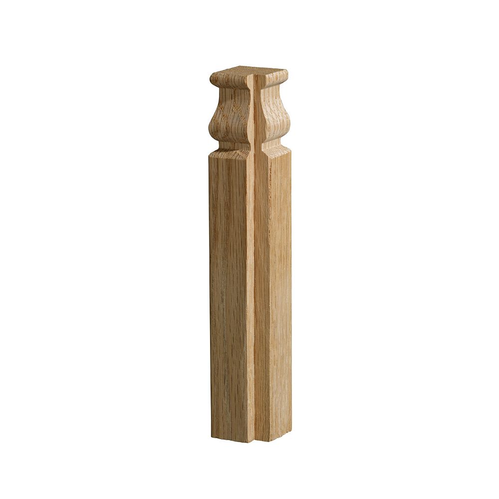 Ornamental Mouldings Oak Outside Base Corner 11/8 x 81