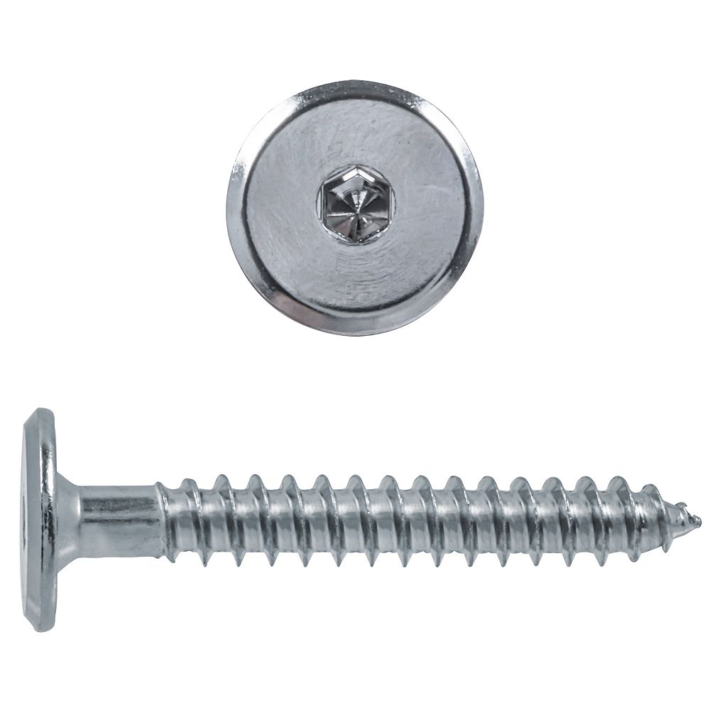 Paulin M71.0 x 2inch Hex Drive Joint Connector Wood Screw Nickel