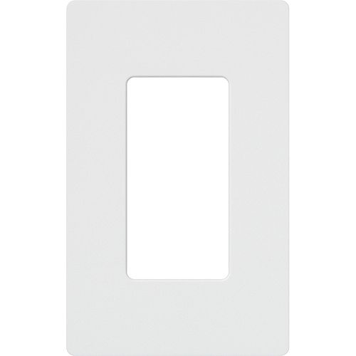 Claro 1 Gang Decorator/Rocker Wallplate, Gloss, White (1-Pack)