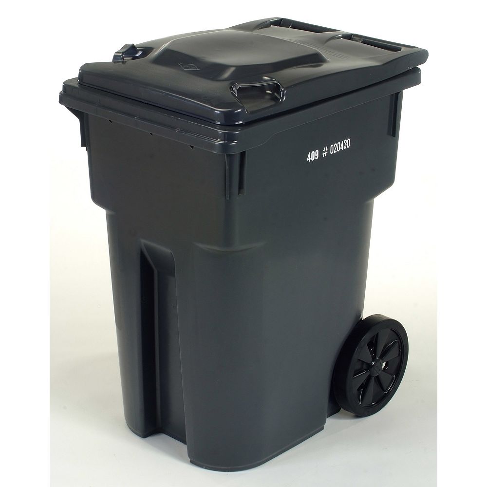 Ipl Mastercart 95 Gal Charcoal Wheeled, Outdoor Garbage Cans Home Depot Canada