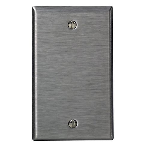 Wall Plate 1-Gang, Stainless Steel