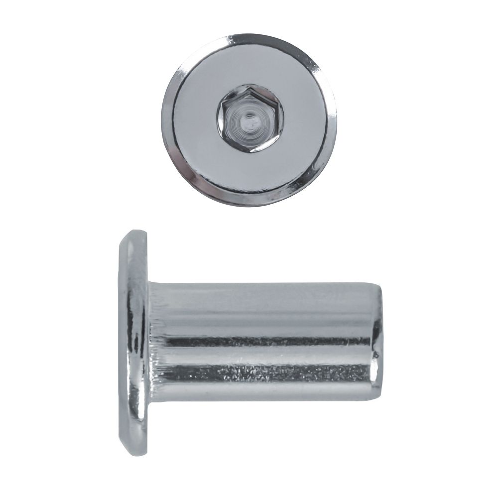 Paulin 1/420 x 17mm Connector Cap Nut Nickel Plated The Home Depot