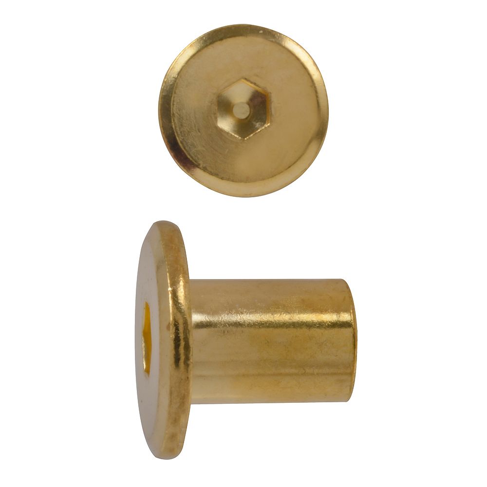 Paulin 1/420X14Mm Connector Cap Nut Brass The Home Depot Canada