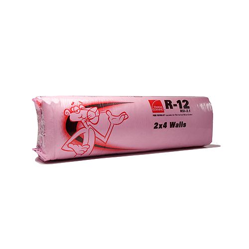 R-12 EcoTouch PINK FIBERGLAS Insulation 15-inch x 47-inch x 3.5-inch (88.1 sq.ft.)