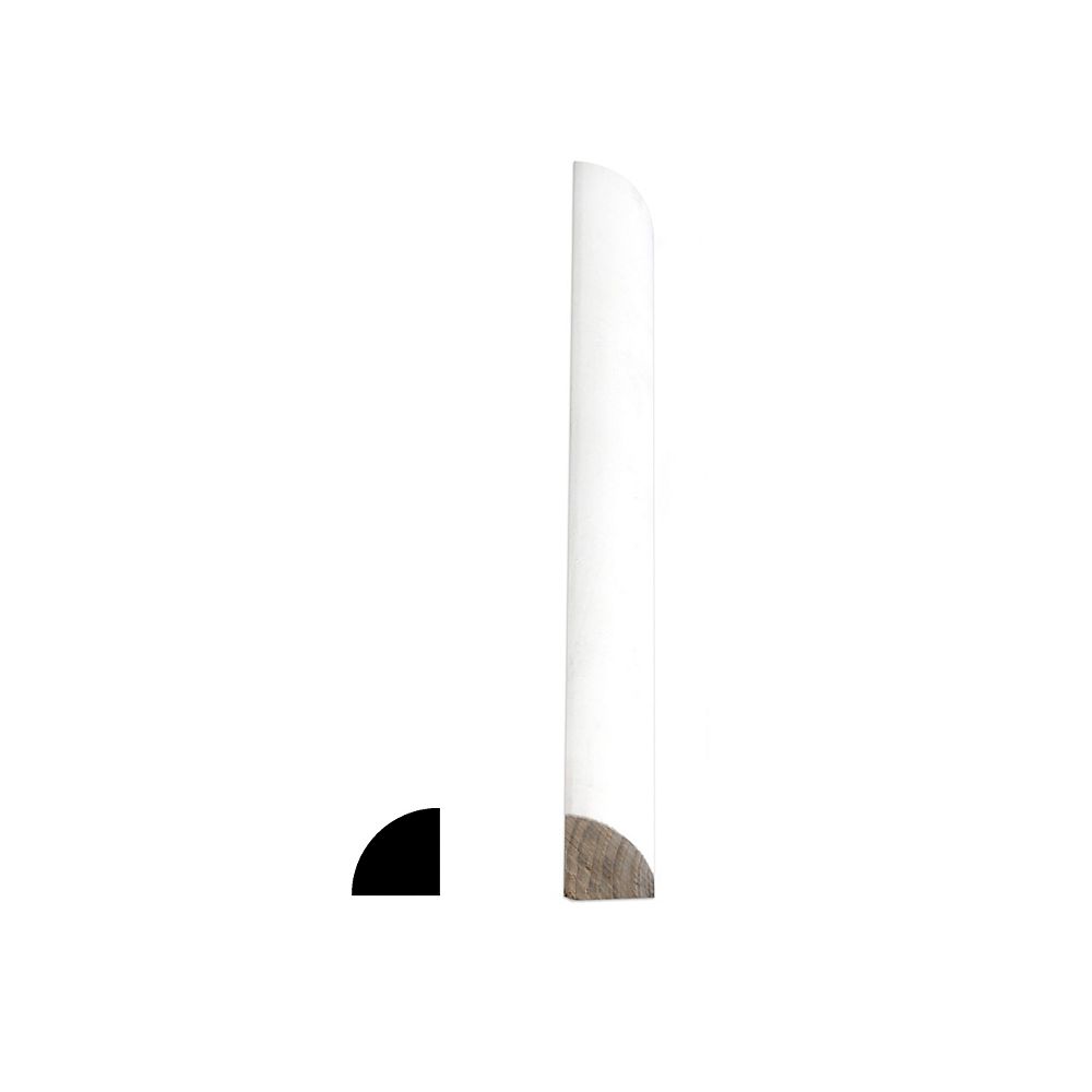 Alexandria Moulding 11 16 Inch X 8 Ft Primed Finger Jointed Pine Quarter Rou The Home Depot Canada Primed Finger Jointed Pine Quarter, Quarter Round Trim Home Depot Canada