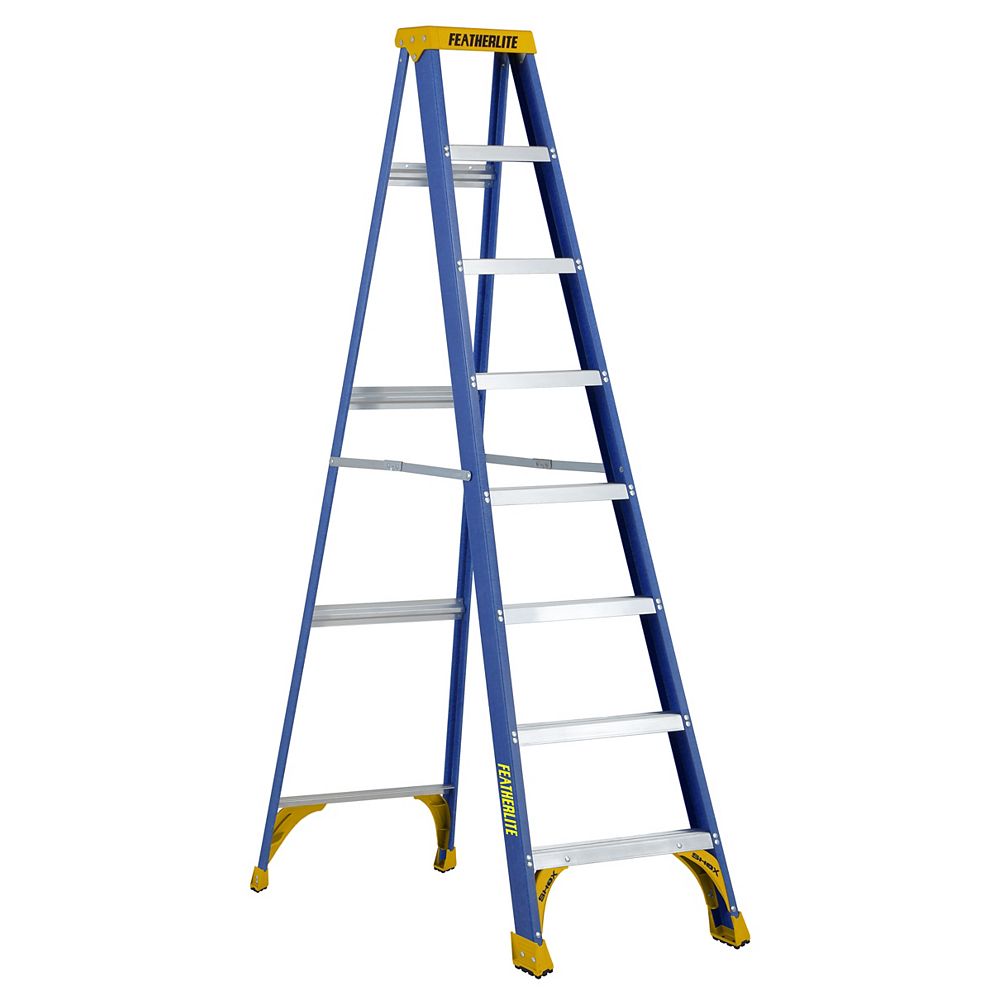 Featherlite fibreglass step ladder 8 Feet grade I | The Home Depot Canada