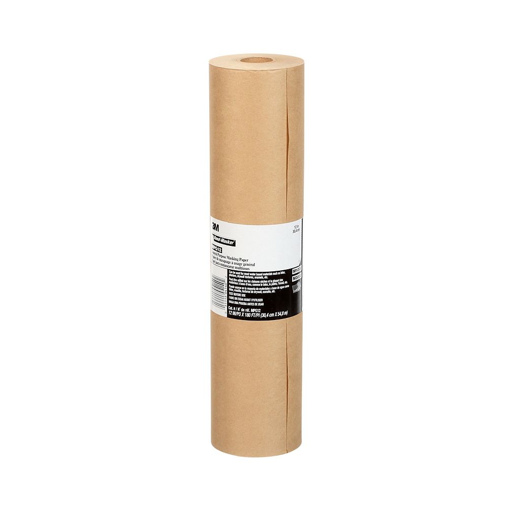 3M General Purpose Masking Paper, MPG12, 12 in x 60 yd (30.48 cm x 54.