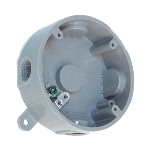 Weatherproof Round PVC Junction Box Grey