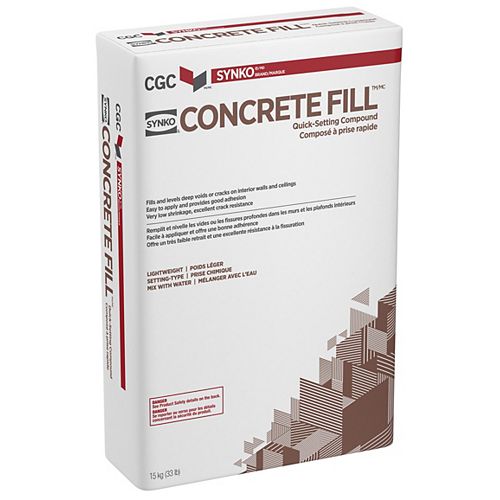 Concrete Fill, Wall and Ceiling Compound, 15 kg Bag