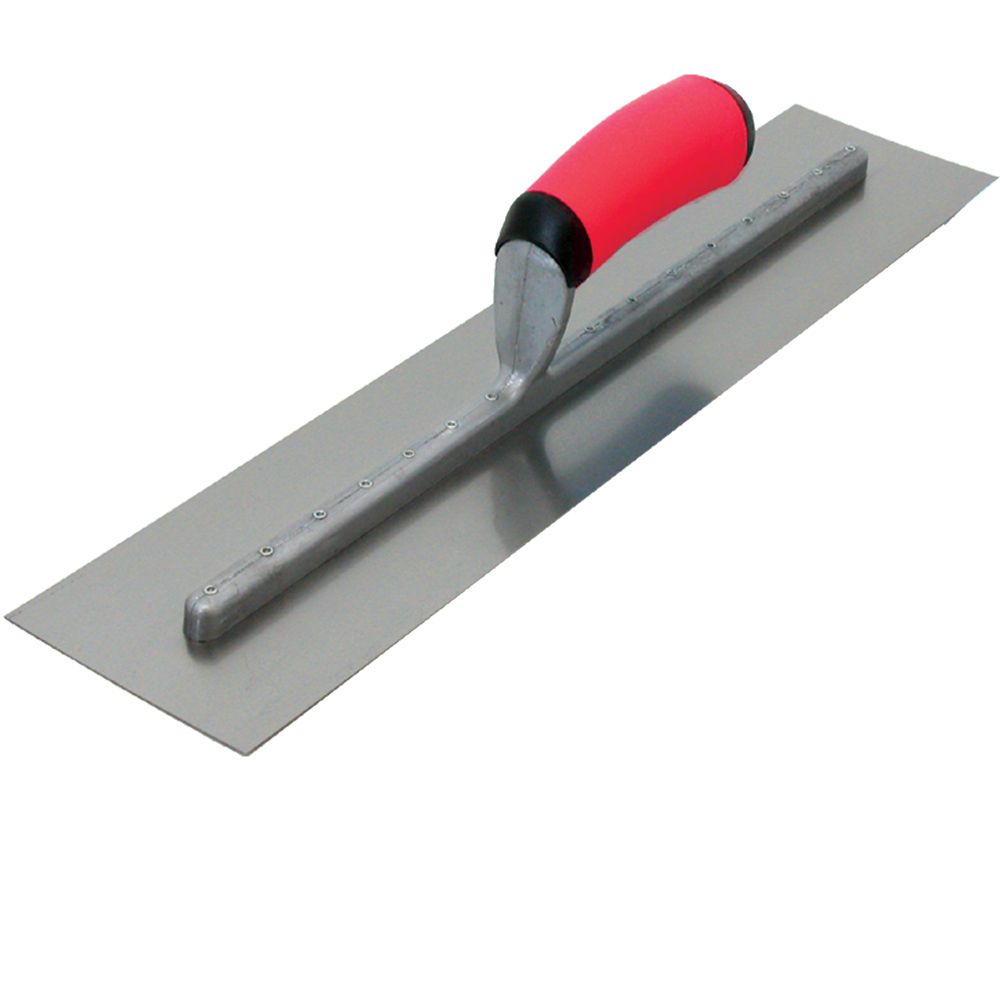 Connex COX781230 Rustproof Toothed Smoothing Trowel with 2C-Handle Silver/Red/Black 280 x 130 mm/12 x 12 mm
