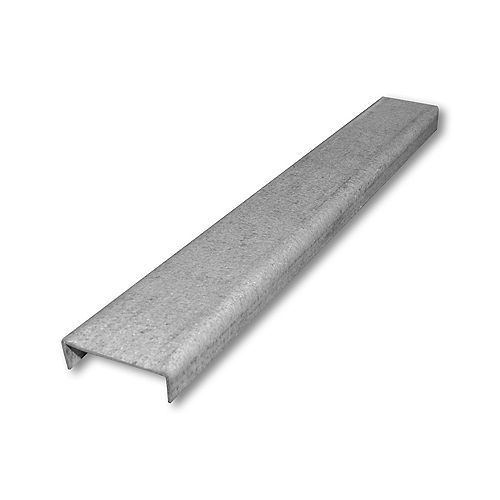 Steel Channel 1 1/2 inch X1/2 inch X12 ft. 16G