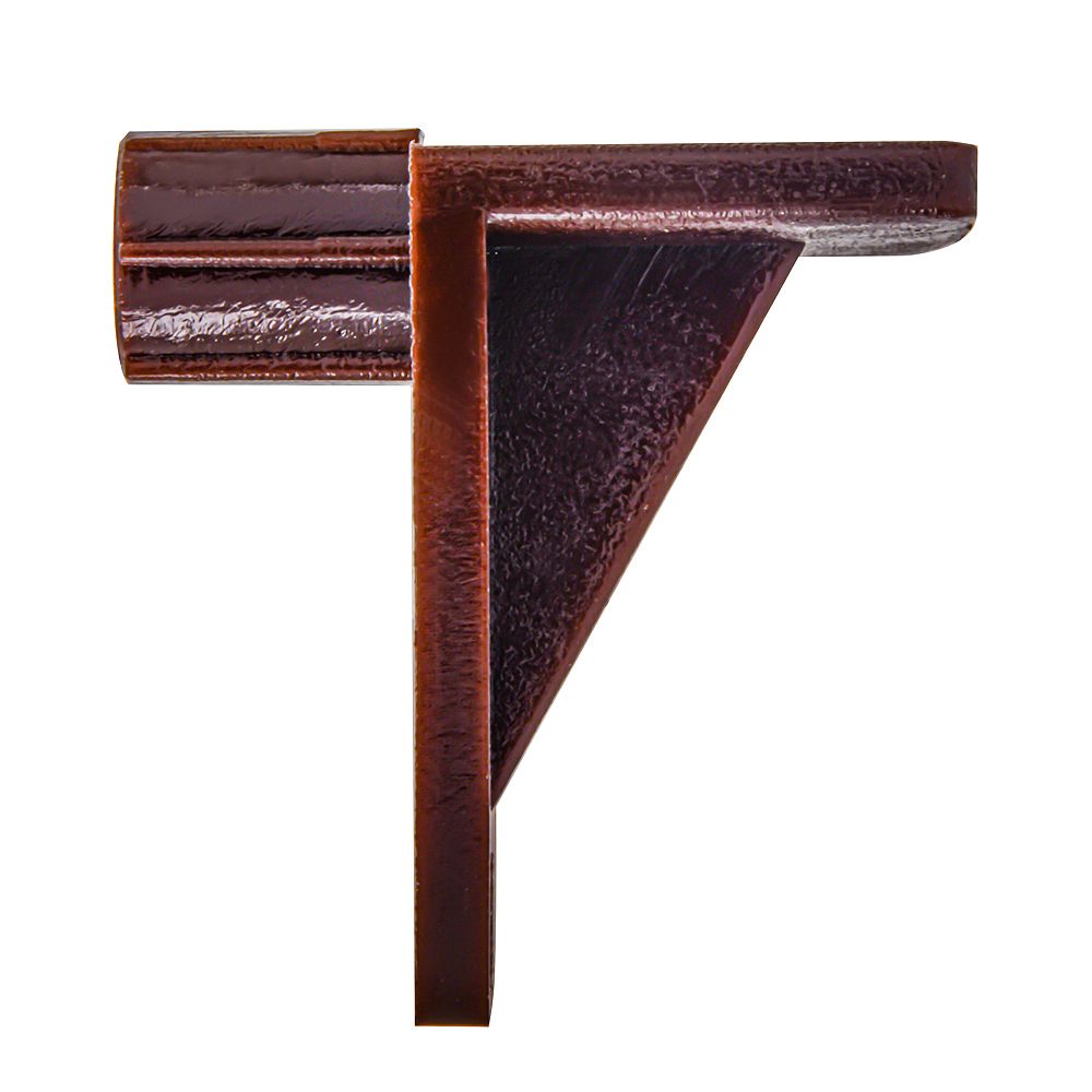 Paulin 1/4inch Right Angle Plastic Shelf Support Brown The Home