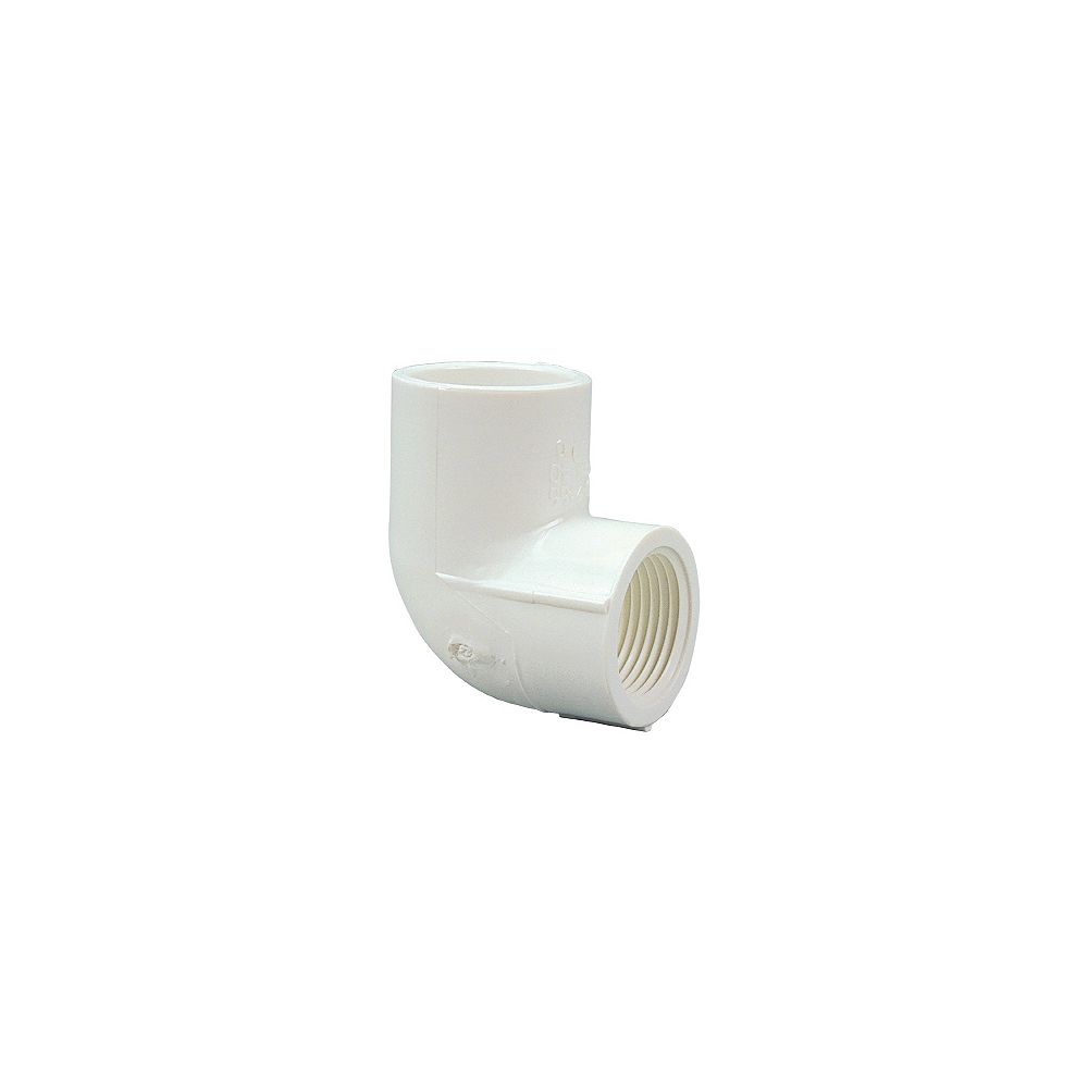 Nibco 1 In. x 1/2 In. PVC Schedule 40 / 90 Degree Elbow Slip x FIPT