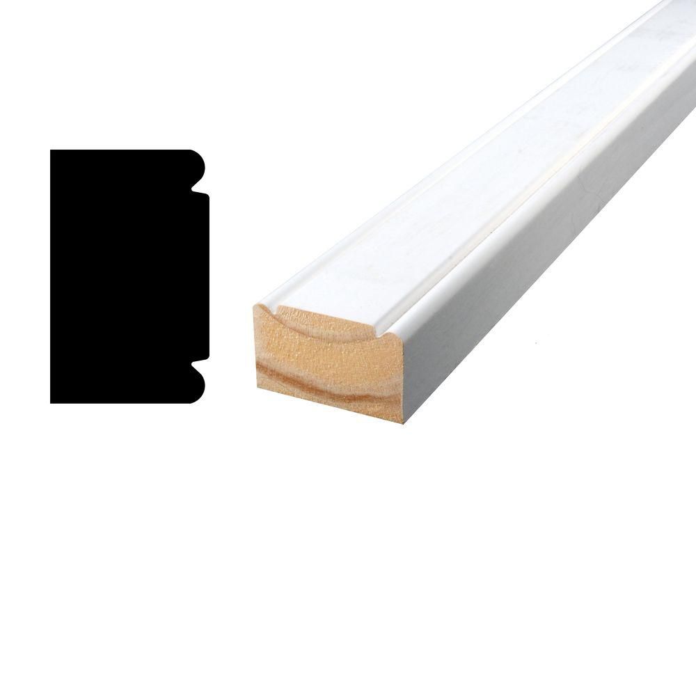 Alexandria Moulding Primed Finger Jointed Pine Brick Moulding 1-1/4 ...