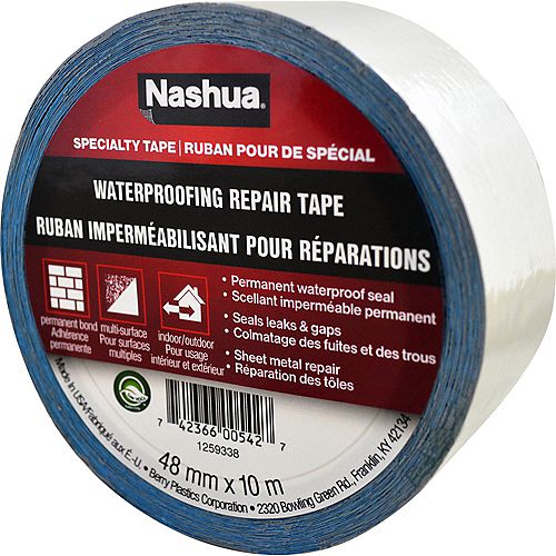 1.89 in x 10.9 yd Waterproofing Repair Tape