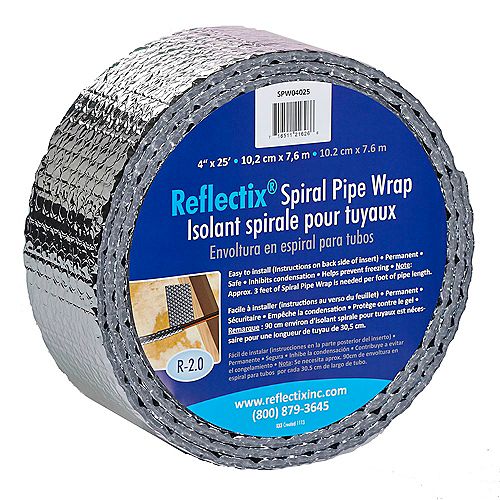 Reflectix Pipe Wrap 4-inchx25'