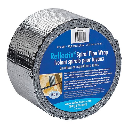 Reflectix Pipe Wrap 6-inch x25 Ft.