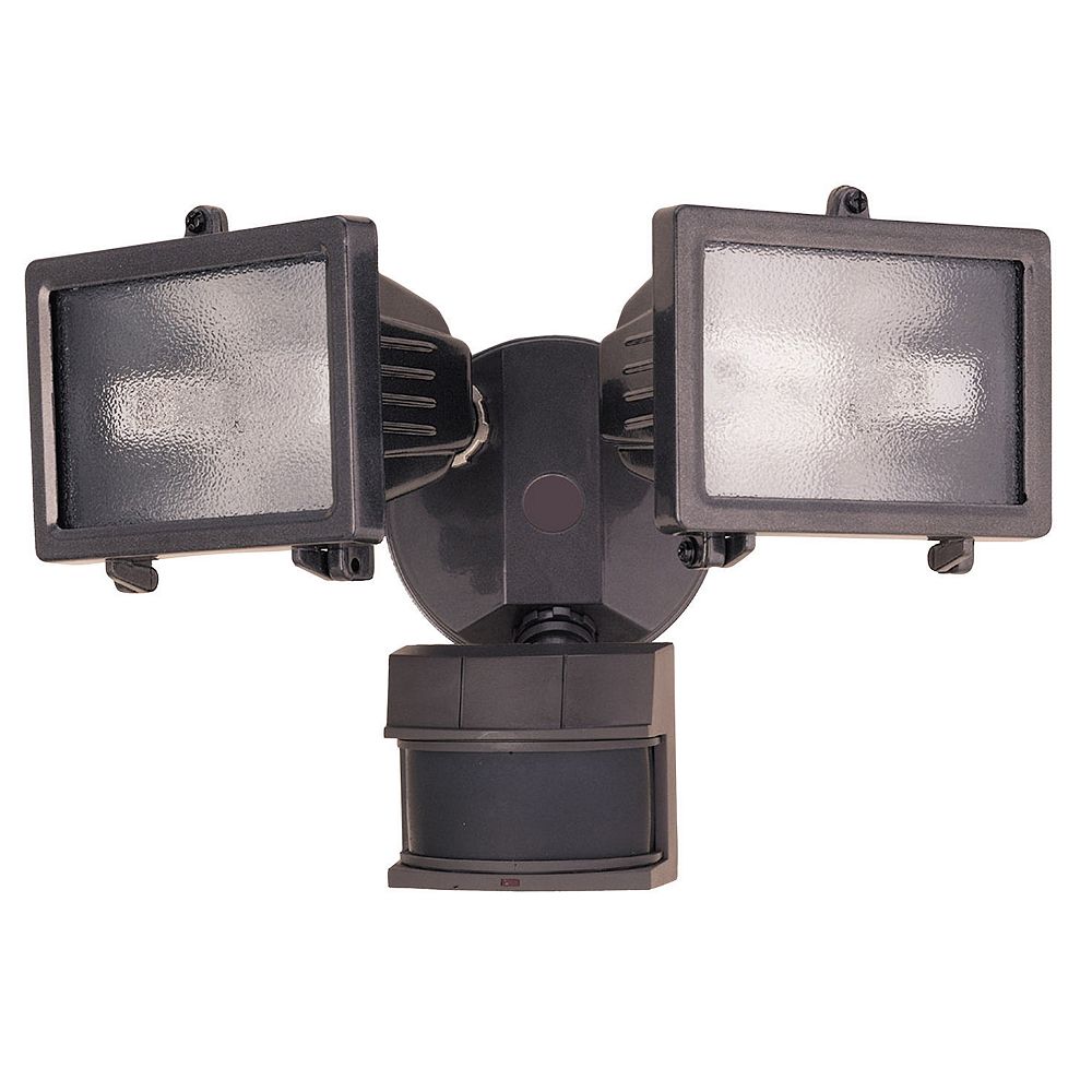 Heath Zenith 240 Degree Halogen Motion Sensing Security Light Bronze The Home Depot Canada Heath Zenith 240 Degree Halogen Motion, Outdoor Halogen Lights Keep Burning Out