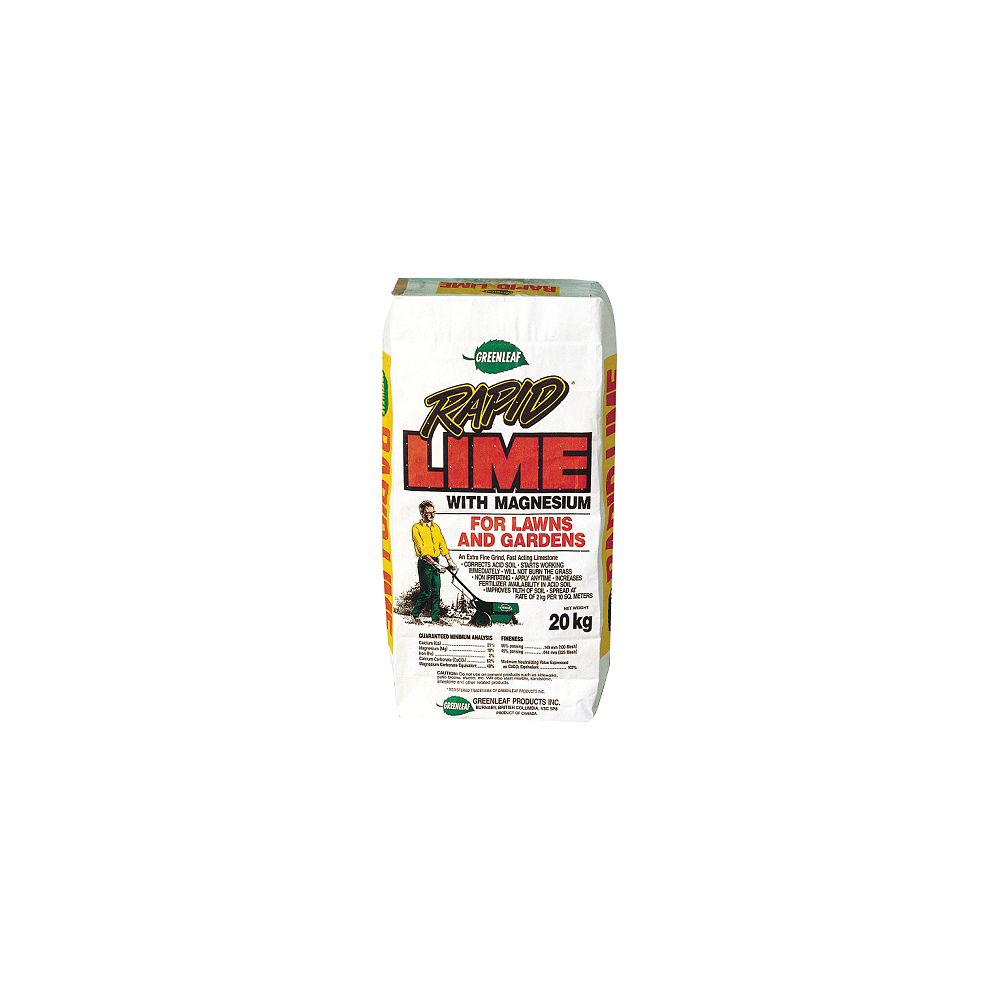 Greenleaf Rapid Lime 20 kg The Home Depot Canada