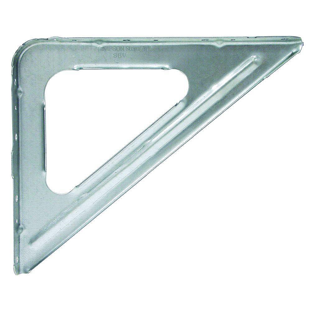 Simpson StrongTie SBV 9 inch X 11 inch 16Gauge Galvanized Shelf Bracket The Home Depot Canada