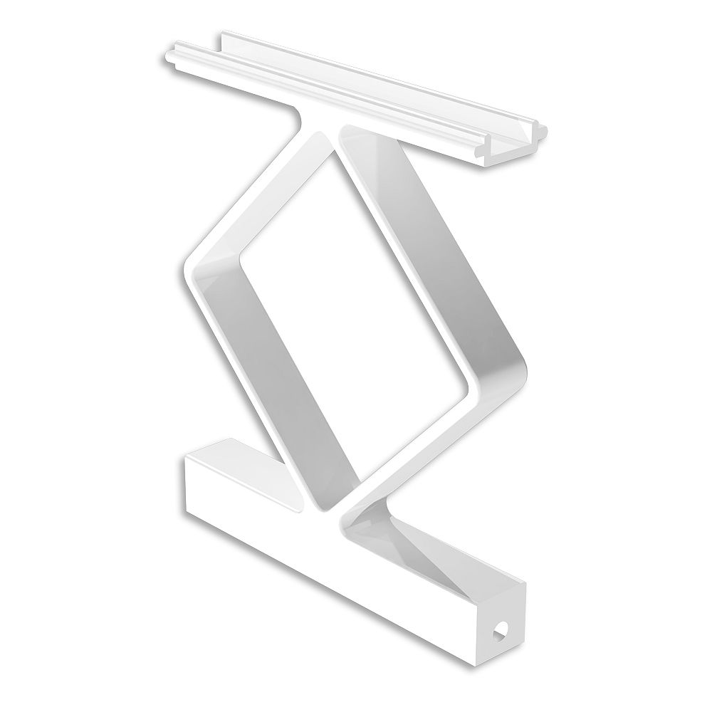 Peak Railblazers Decorative Aluminum Handrail Spacers in White (4Pack