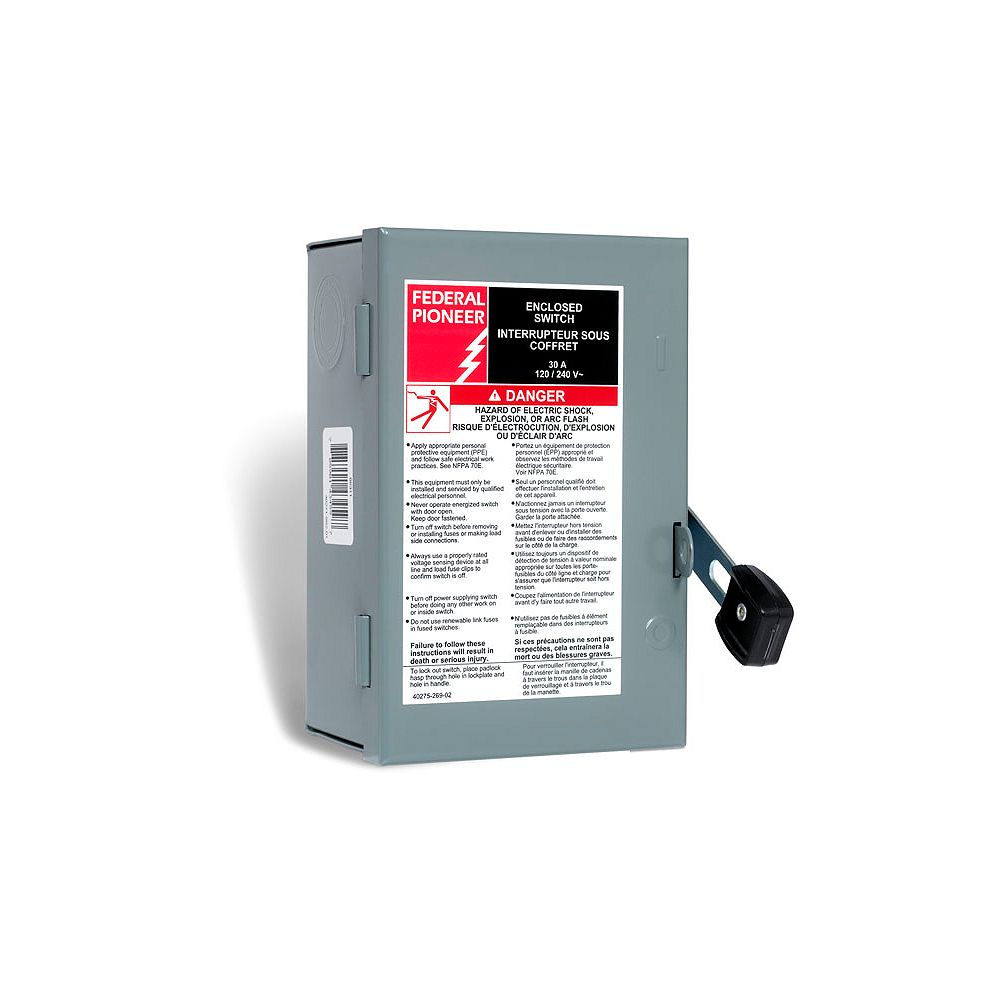 Schneider Electric Federal Pioneer 30 Amp General Purpose Single Pole