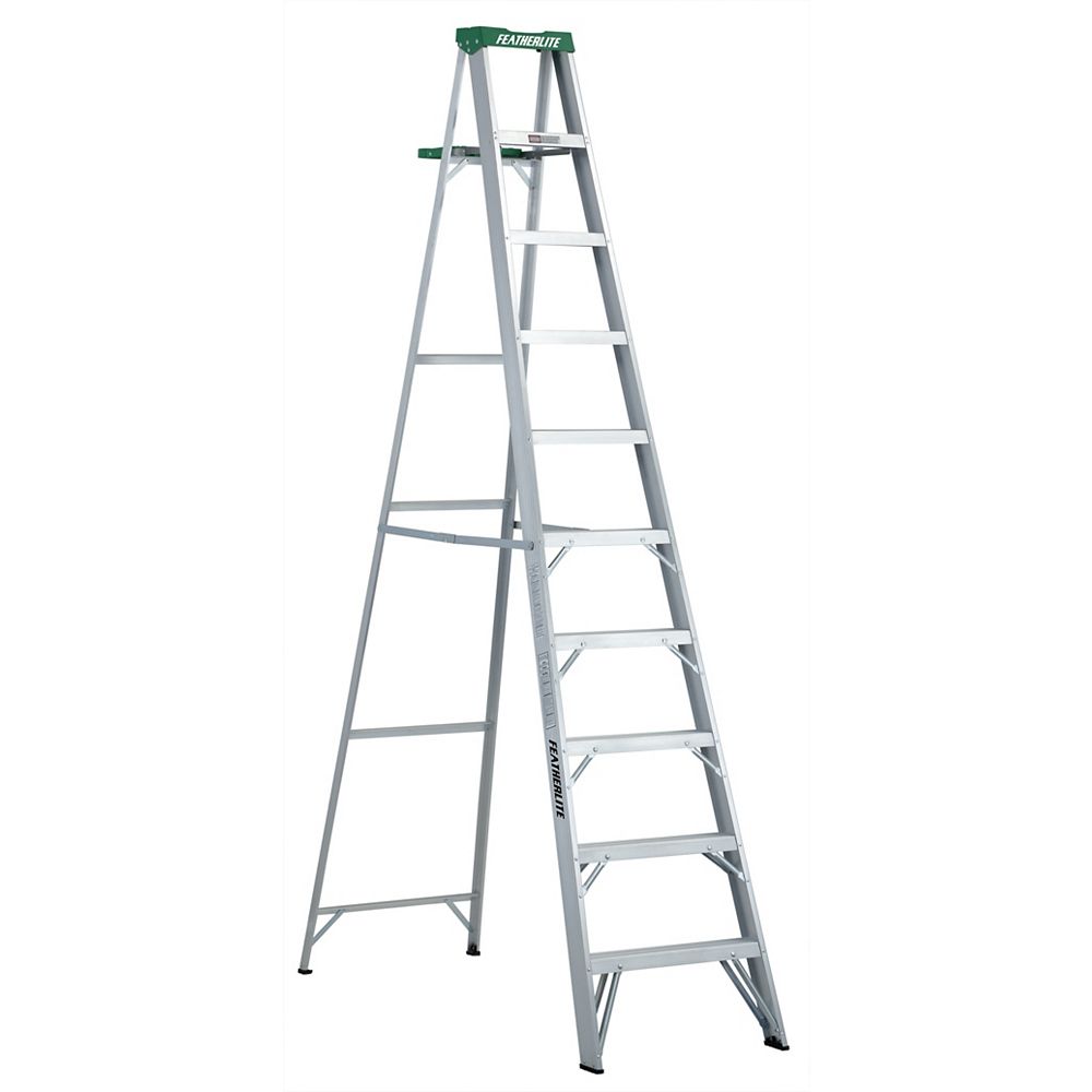 Featherlite Aluminum Step Ladder 10 Feet Grade II The Home Depot Canada featherlite-aluminum-step-ladder-10-feet-grade-ii-the-home-depot-canada