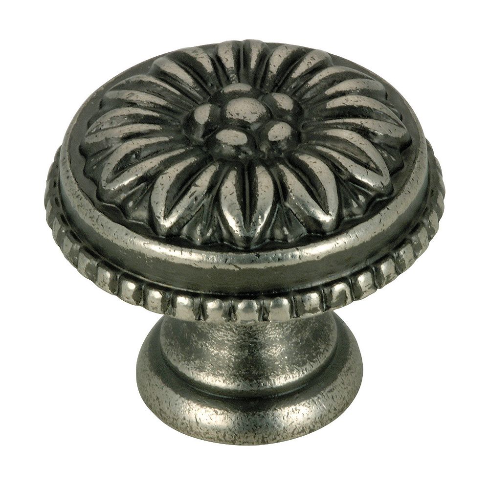 Richelieu 31/32 in (25 mm) Pewter Traditional Knob The Home