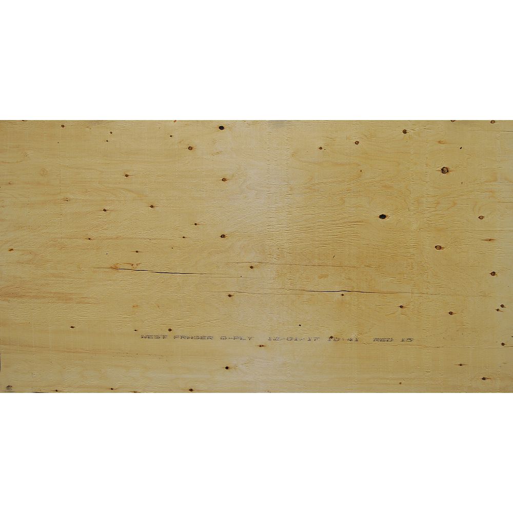 West Fraser 1 2 Inch X 4 Ft X 8 Ft Standard Spruce Plywood Board The Home Depot Canada