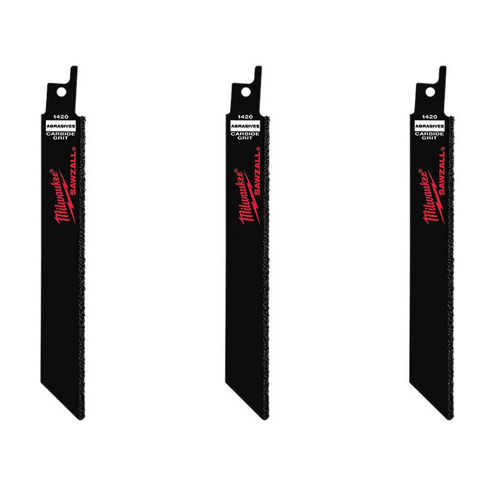 Milwaukee Tool 6 Inch Carbide Grit Cast Iron Cutting SAWZALL