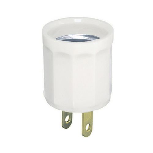 Plug-In Socket Medium Base, White