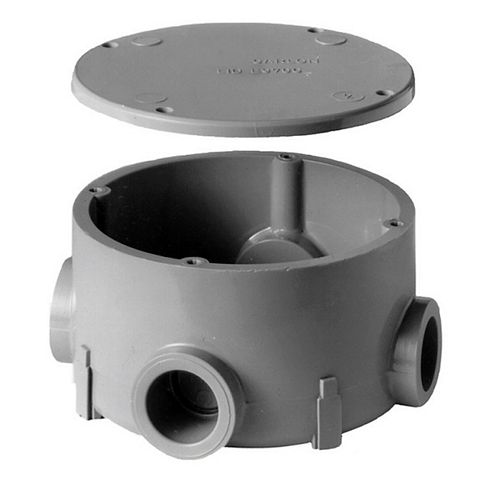 PVC Round Junction Box  3/4 Inch