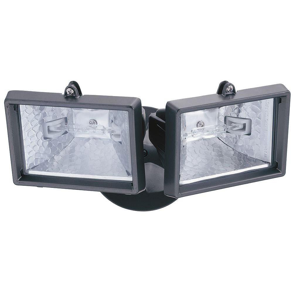Lithonia Lighting Compact Twin 150W Halogen Security Floodlight in