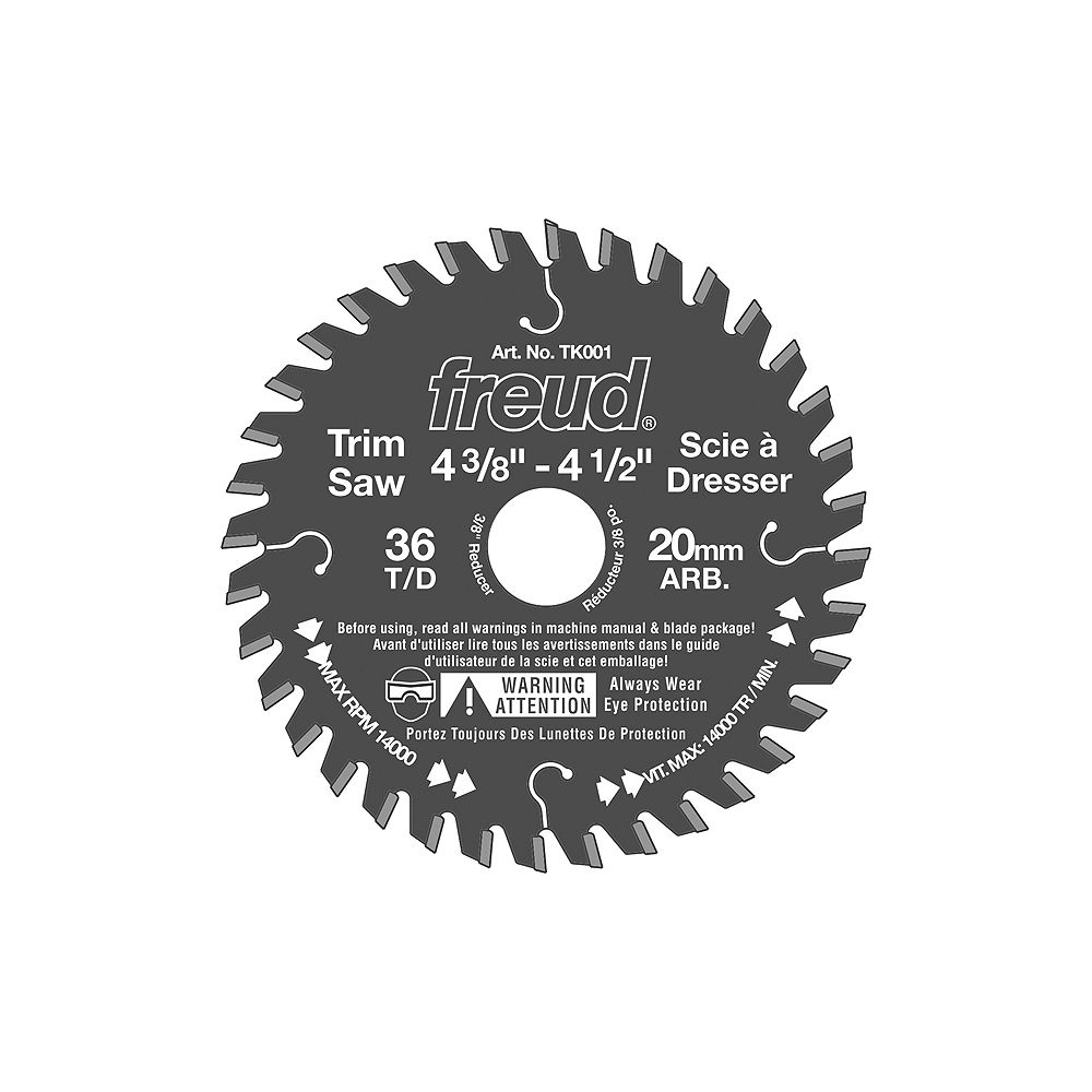 Freud 4 3/8 In. Trim Saw Blade 36 Teeth The Home Depot Canada