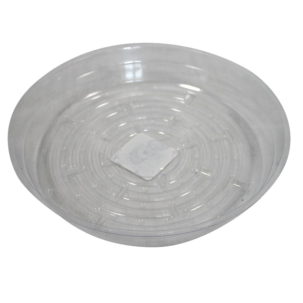 Blooms 8inch Clear Vinyl Saucer for Potted Plants The Home Depot Canada