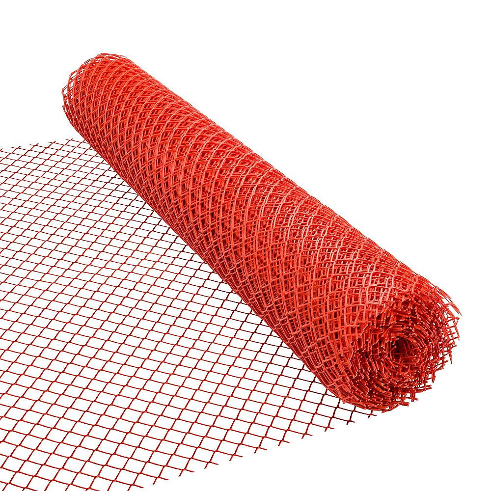 picture Fence Privacy Screen Home Depot Canada 50 ft l x 48 inch h safety plastic fencing in orange 1 1 2 inch x 1 1 2 inch mesh size